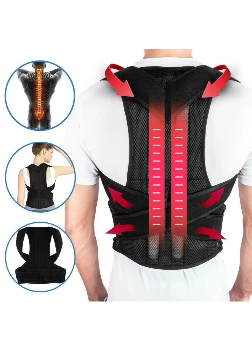 Грудопоперековий корсет коректор правильної постави Back Pain Need Help для рівної спини від сутулості Digital (387412257)