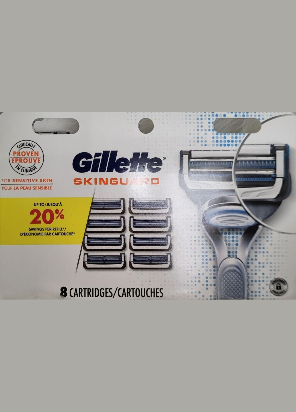 Змінні картриджі для гоління SkinGuard для чутливої шкіри (8 шт) Gillette (278773568)