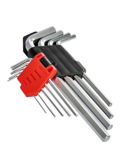 Набор шестигранных ключей удлиненных 9 шт. 1,5–10 мм Master Vitals (352750894)