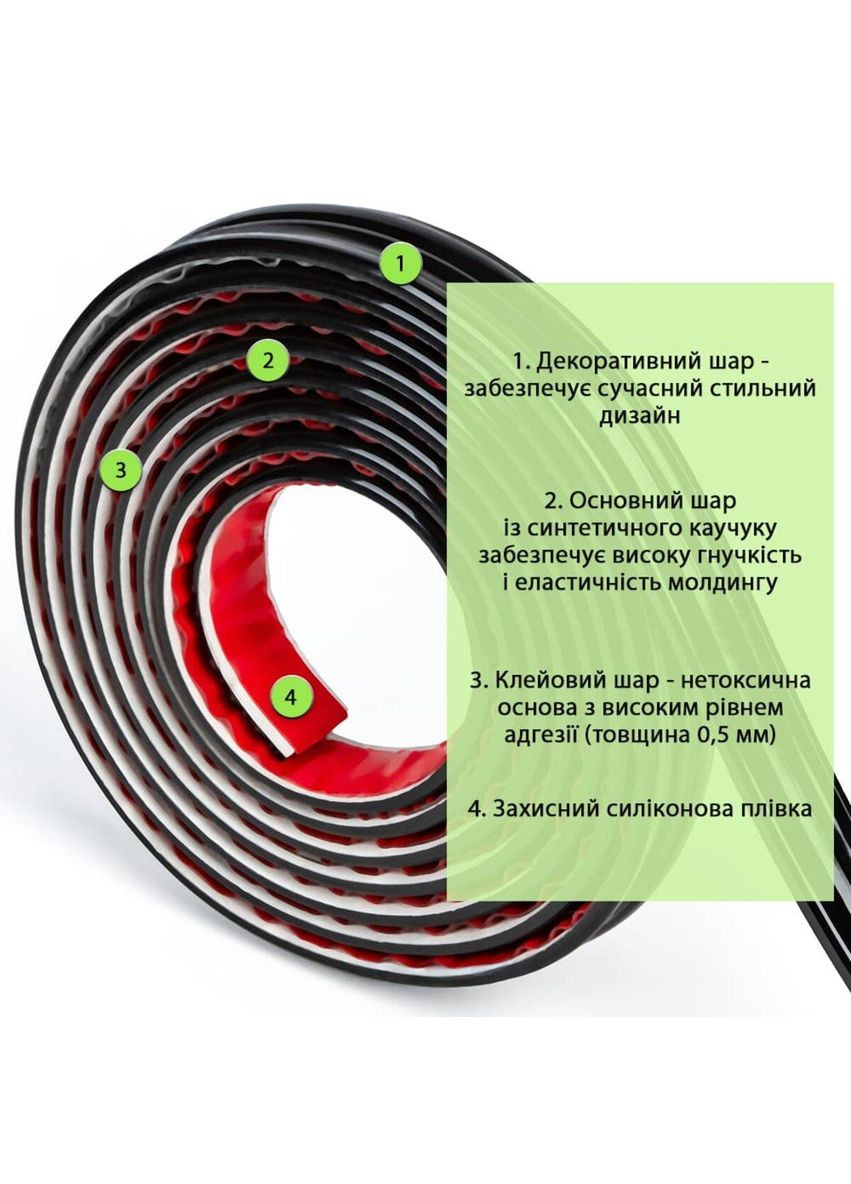 Молдинг 5000х30х9,5 мм Черный SW-00002676 Sticker Wall (354655554)