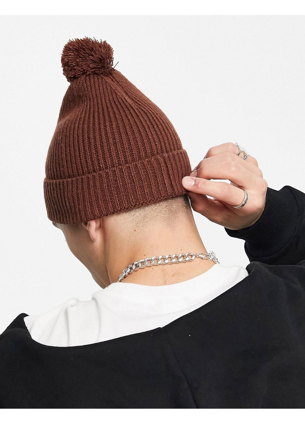 Шапка Потерянный бокс logo pom pom beanie The North Face (368765624)