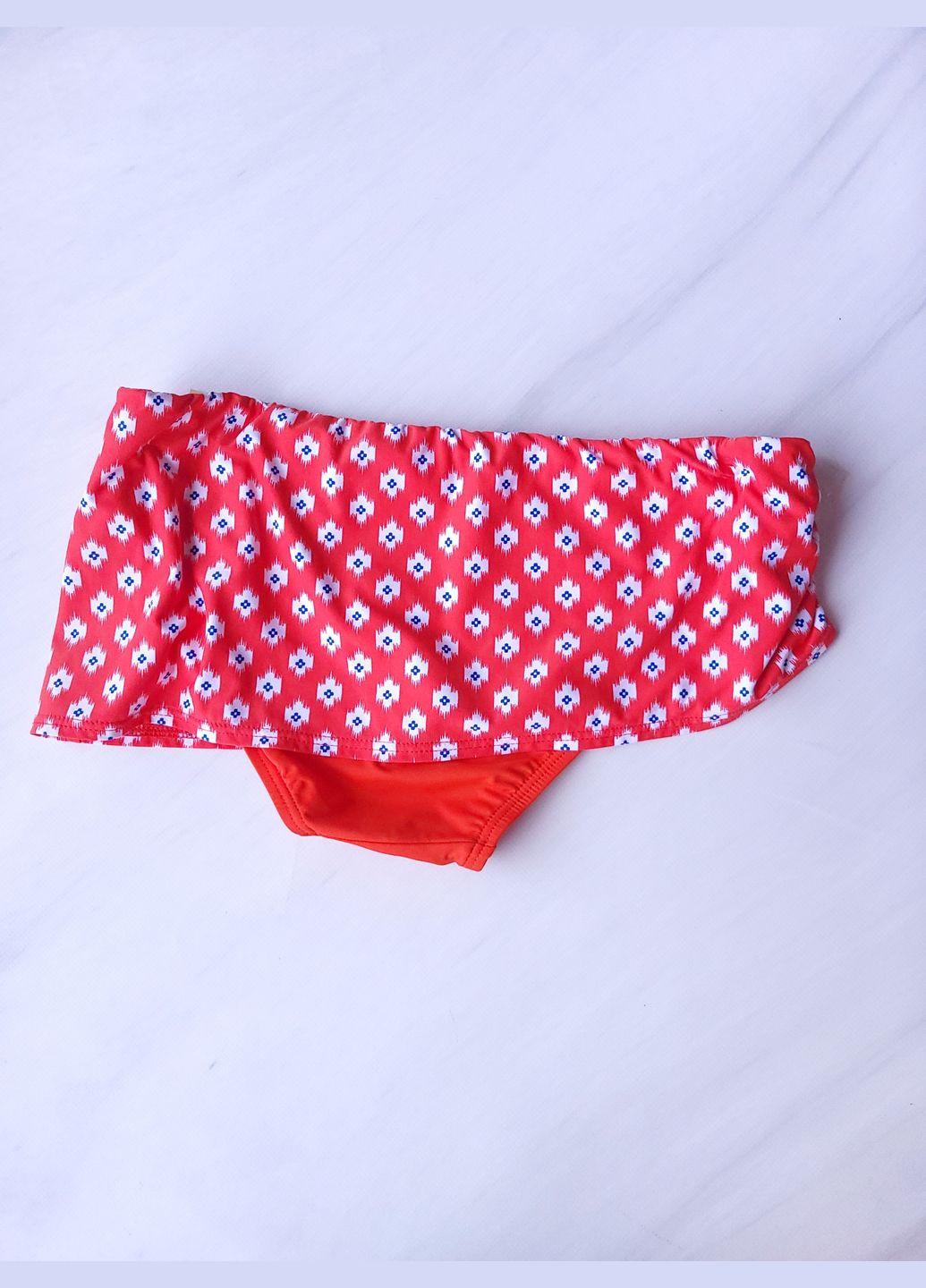Красные трусы купальные плавки женские с вшитой юбкой Michael Kors