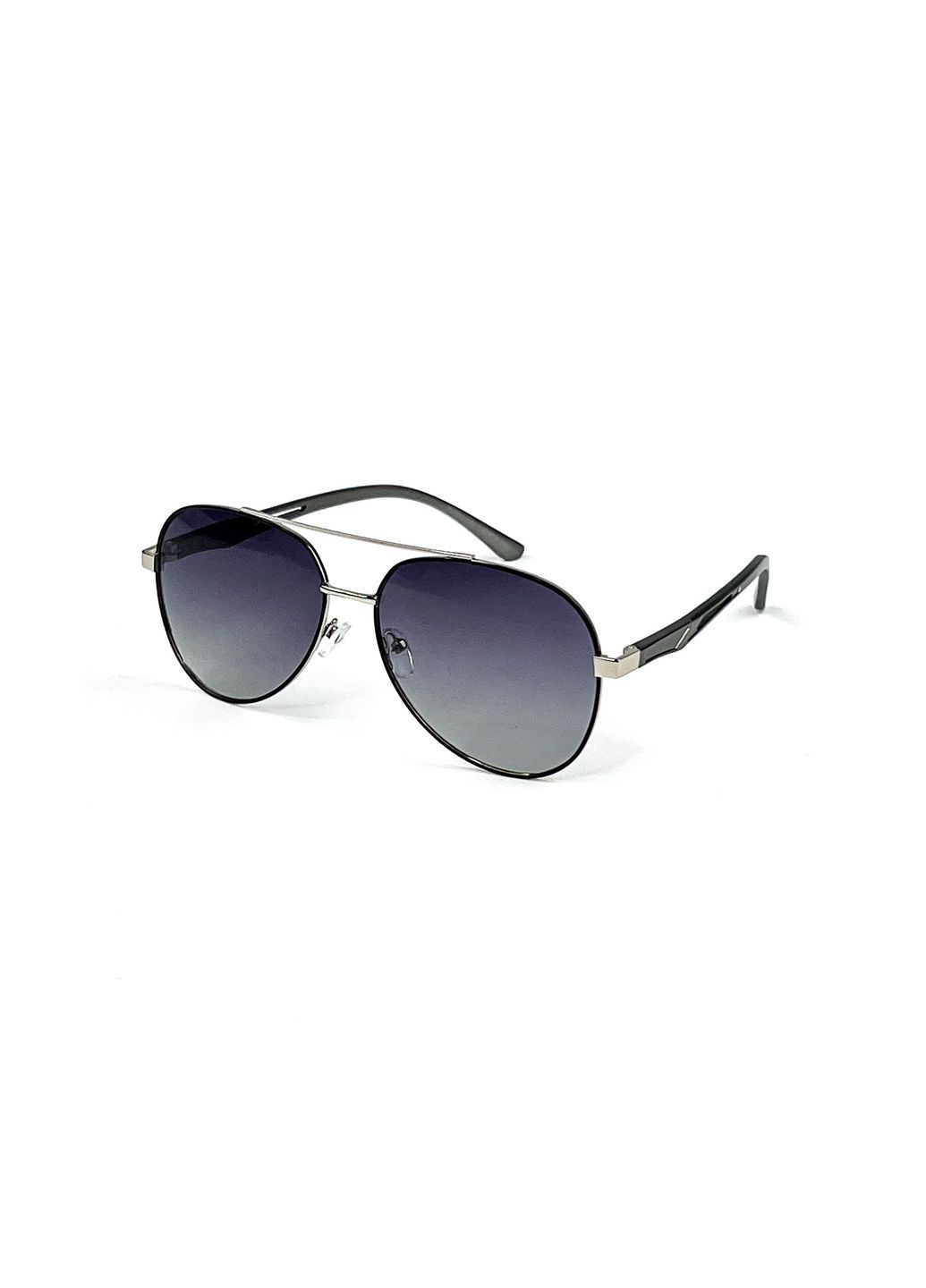 Солнцезащитные очки с поляризацией Авиаторы мужские 472-105 LuckyLOOK 472-105m (294977555)