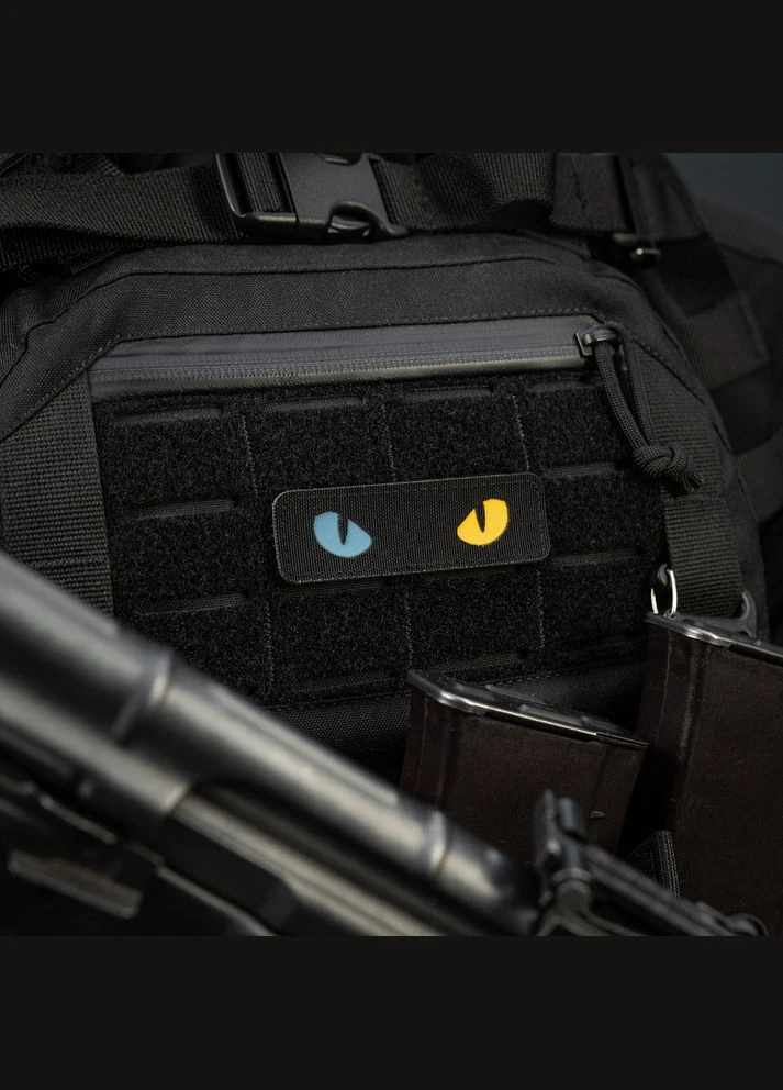 Нашивка Cat Eyes Laser Cut Black/Yellow/Blue/GID M-TAC (315047826)
