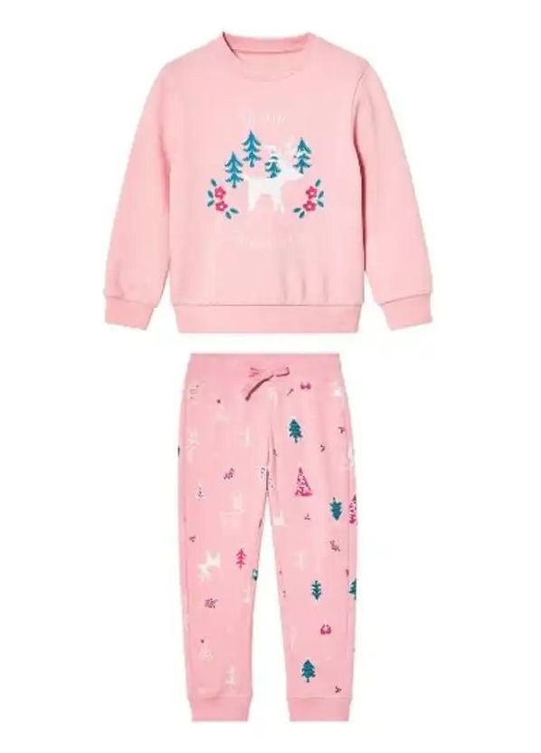 Костюм байковий дитячий на дівчинку Рожевий (1198) Lupilu (369010199)