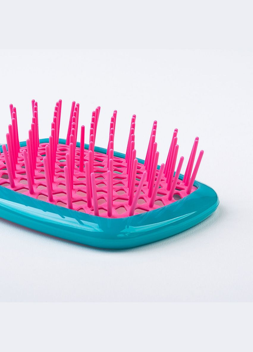 Гребінець для волосся Superbrush small бірюзовий з рожевим Janeke (314904835)