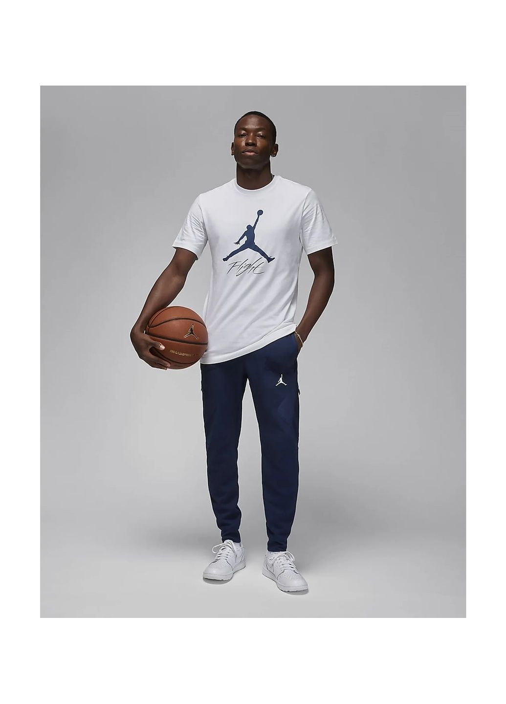 Белая футболка мужская jumpman flight white Air Jordan
