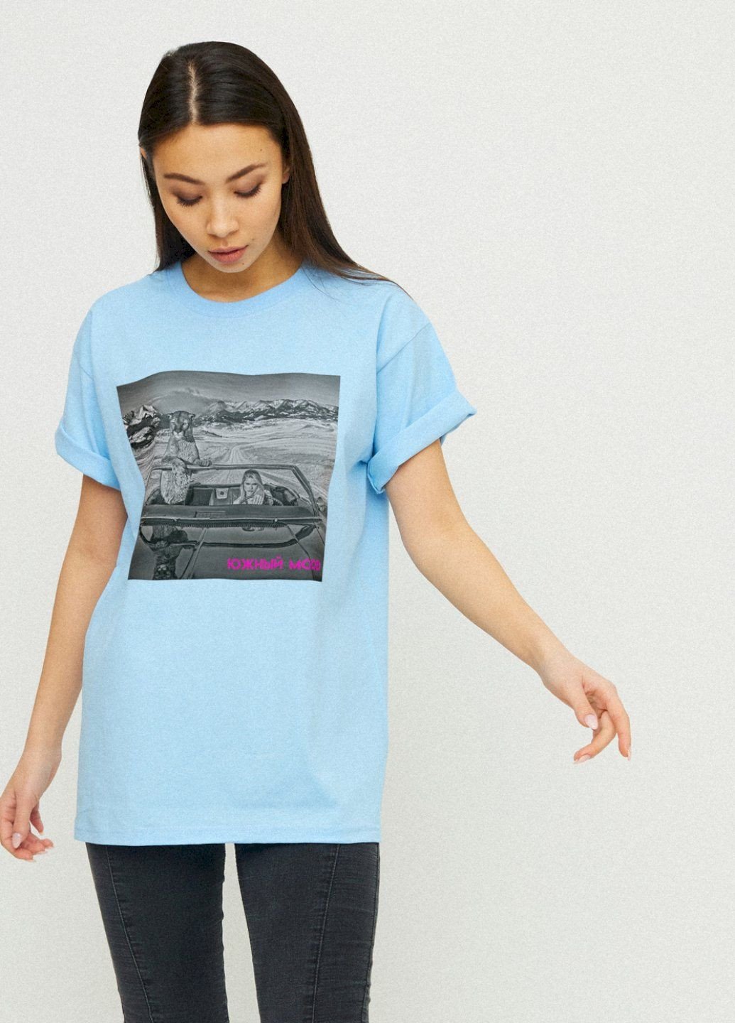 Футболка Oversize / air print / YAPPI - (325222391)