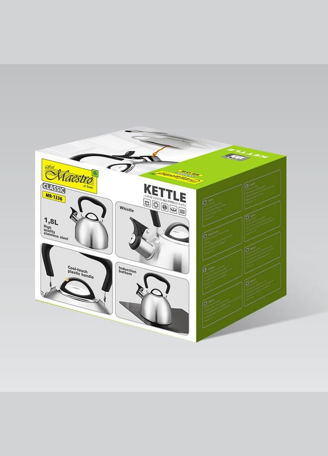 Чайник зі свистком для плити 1.8 л (MR-1336) Maestro (334713779)