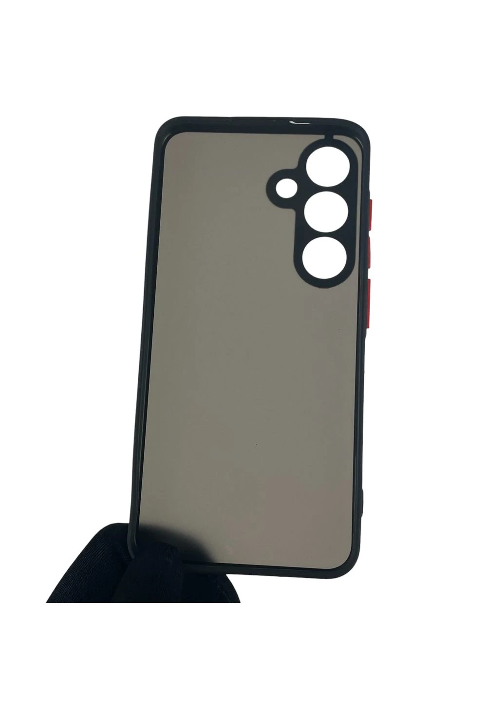 Чехол для Galaxy S24 (SM-S921B) матовый с высокими бортами с защитой камеры на самсунг с24 чёрный Samsung (366022922)