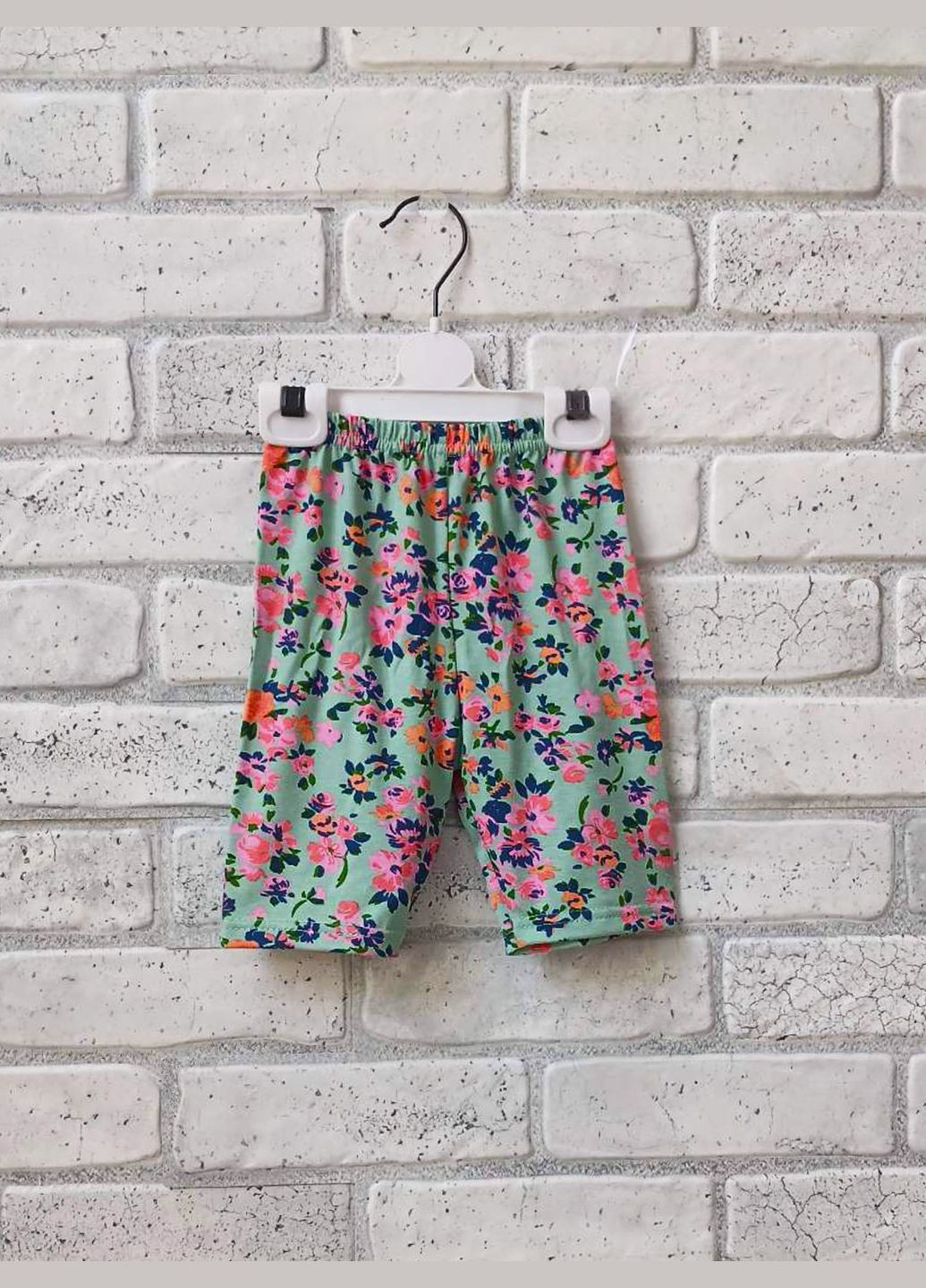 Детские короткие трессы - велосипедки для девочек цветные, стрейч бамбук No Brand (318363419)