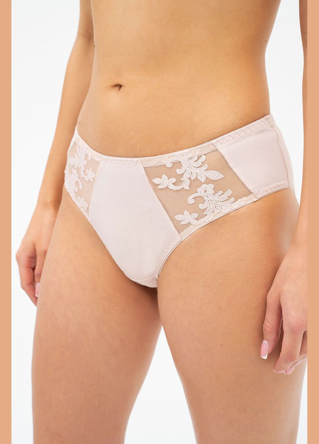 Трусики слип с вышивкой Effetto 006 34 03 Martina silver peony (331632931)