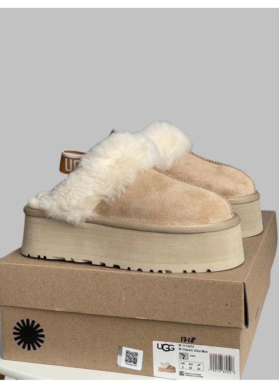 Funkette Slipper Platform Sand Угги платформа фанкеты слипперы UGG (361155023)