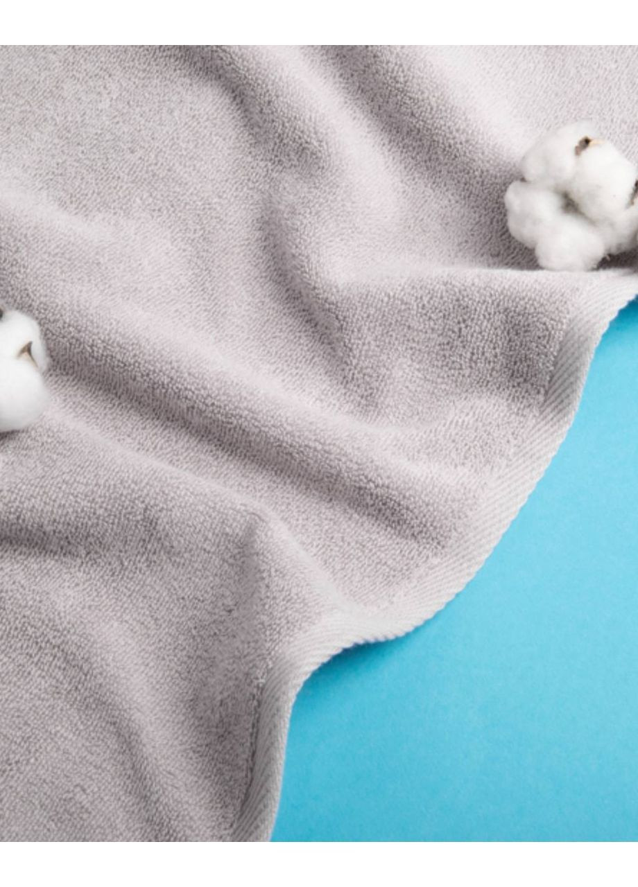 Полотенце махровое 70х140 см IDEIA однотонный светло-серый