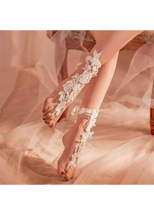 Мереживні квіткові гольфи з зав'язками XS-L (1,2,3,4) No Brand (368892635)