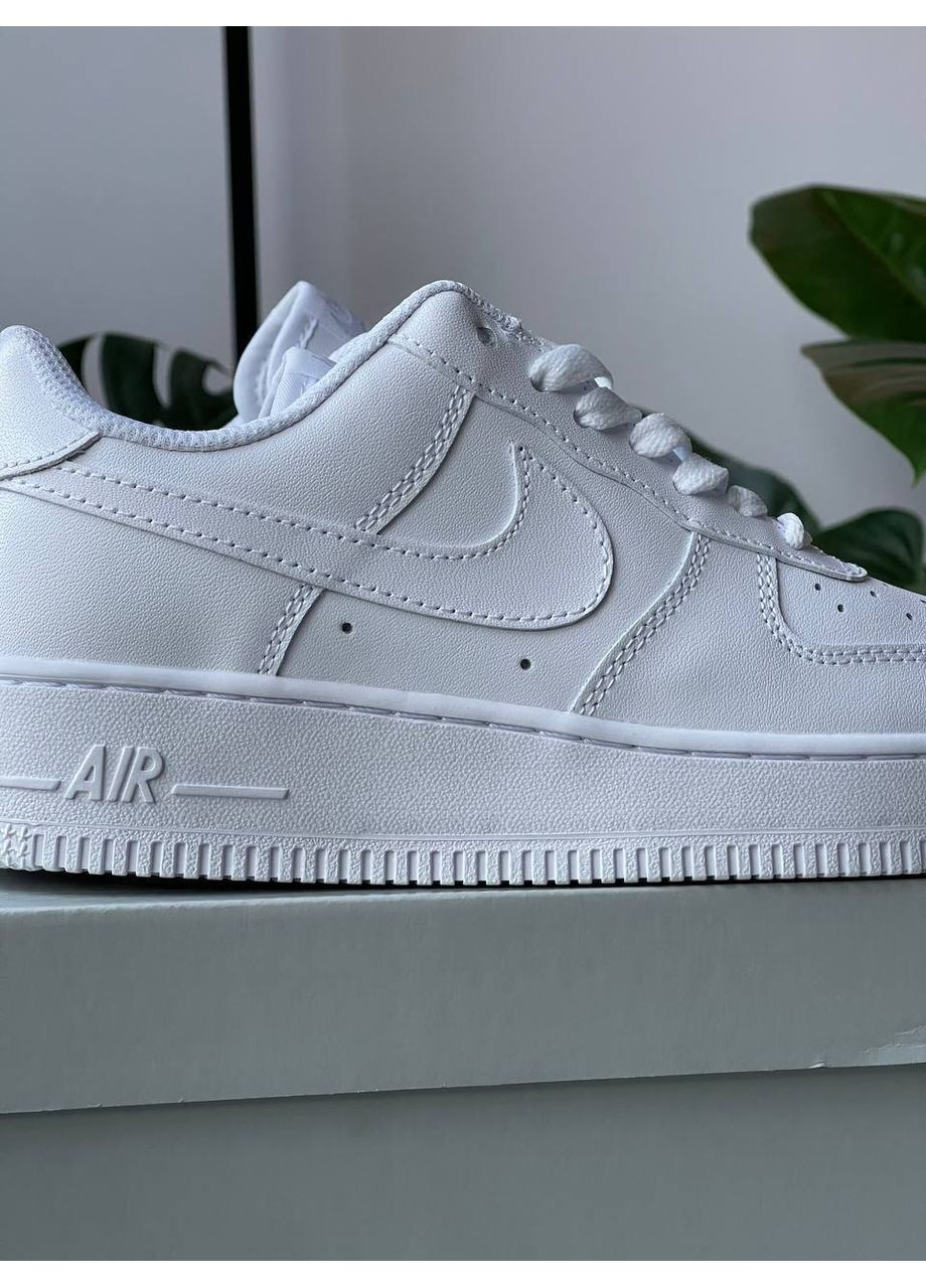 Кросівки жіночі і чоловічі Nike Air Force 1 '07 Premium white | Найк Аір Форс 1 Преміум білі No Brand білі демісезони (352474040)