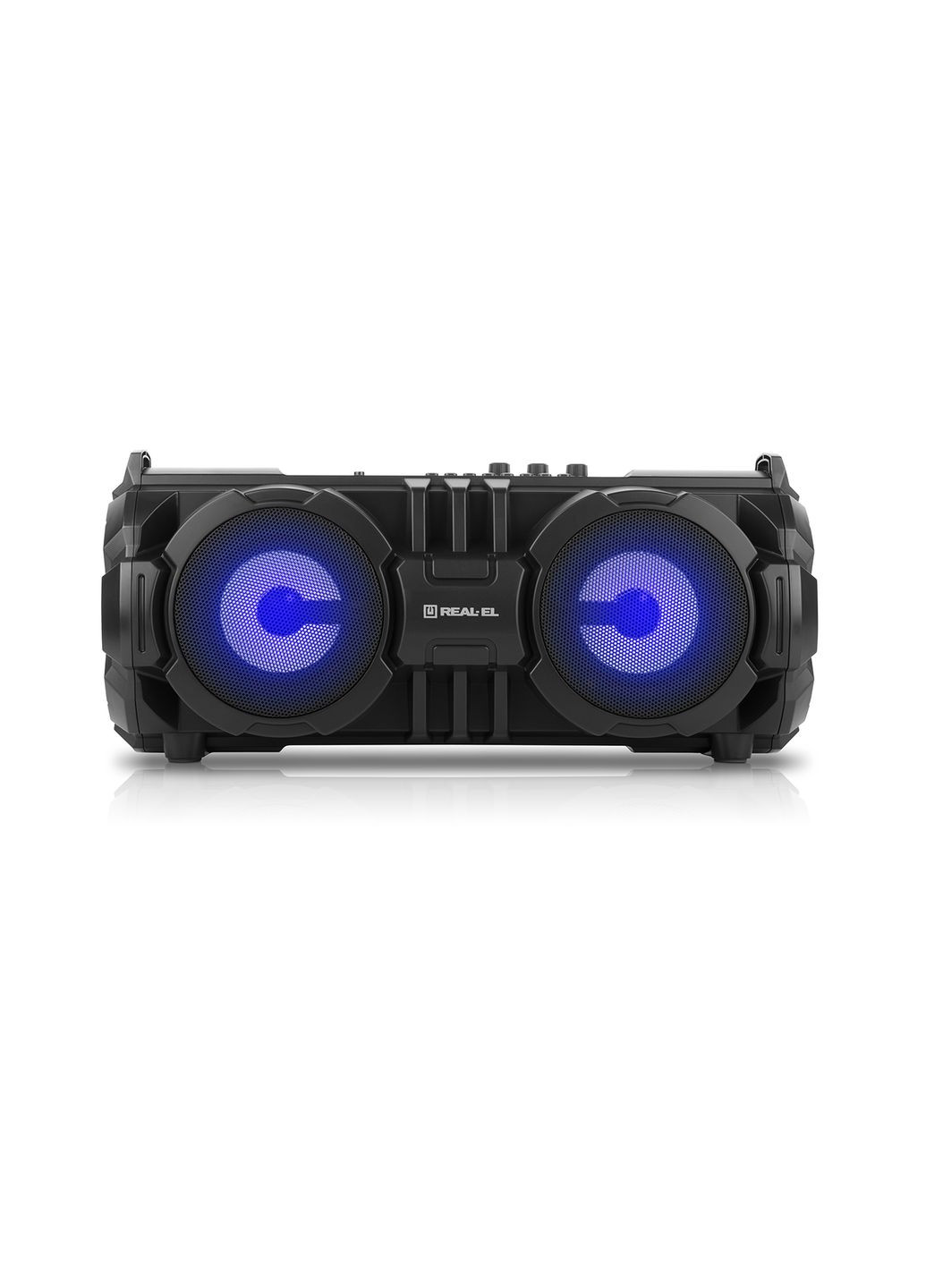 Колонка X-737 Black (28Вт,Bluetooth,USB,microSD,AUX,4000mA) Real-El (333824407)