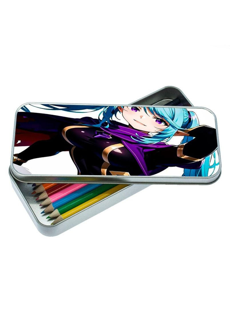 Пенал шкільний для хлопчика та дівчинки металевий Сходження в тіні #006 7*18 см Silver No Brand (309154507)