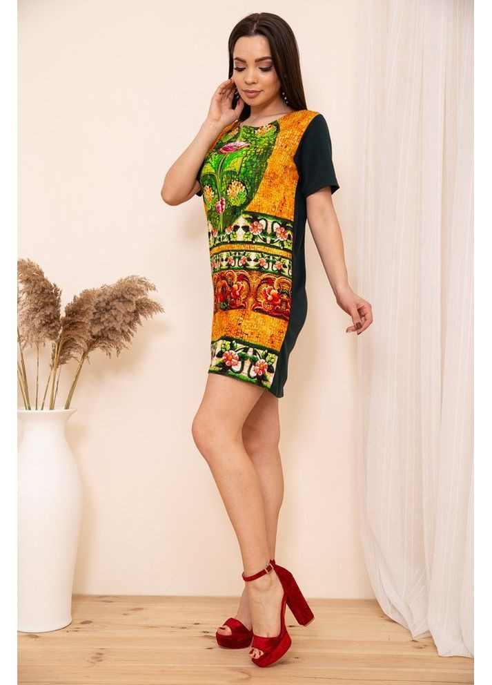 Зелена повсякденний пряма міні сукня, 167r41-1 Ager