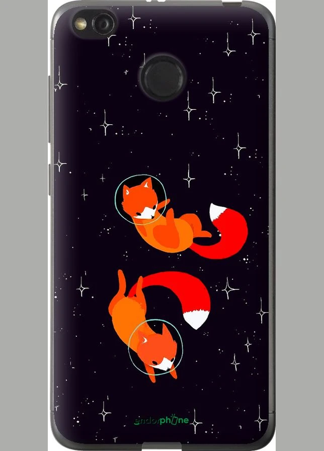 Чехол на Xiaomi Redmi 4X Лисички в космосе "4519u-778-70447" Endorphone (365295036)