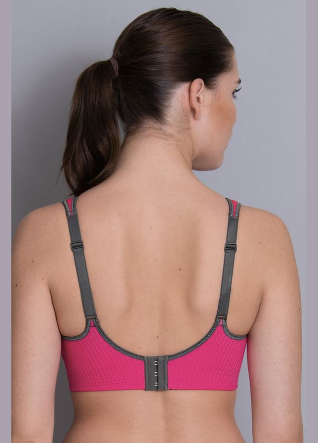 Рожевий топ бюстгальтер спортивний (рів.3) Anita без кісточок бавовна, поліамід, поліестер, еластан