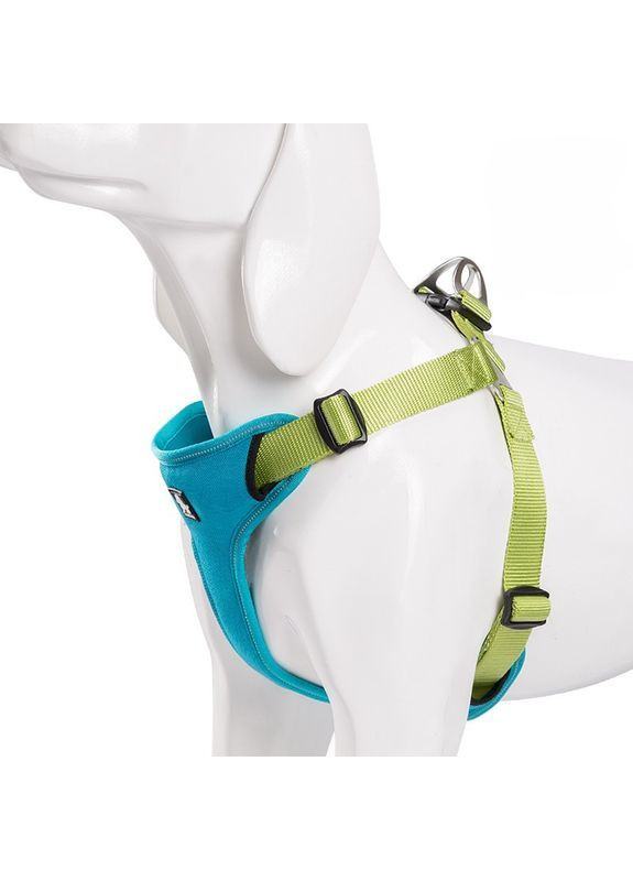 Шлейка для собак TLH5951 светоотражающая с мягкой подкладкой, регулируемая, S Голубой Truelove (373444069)