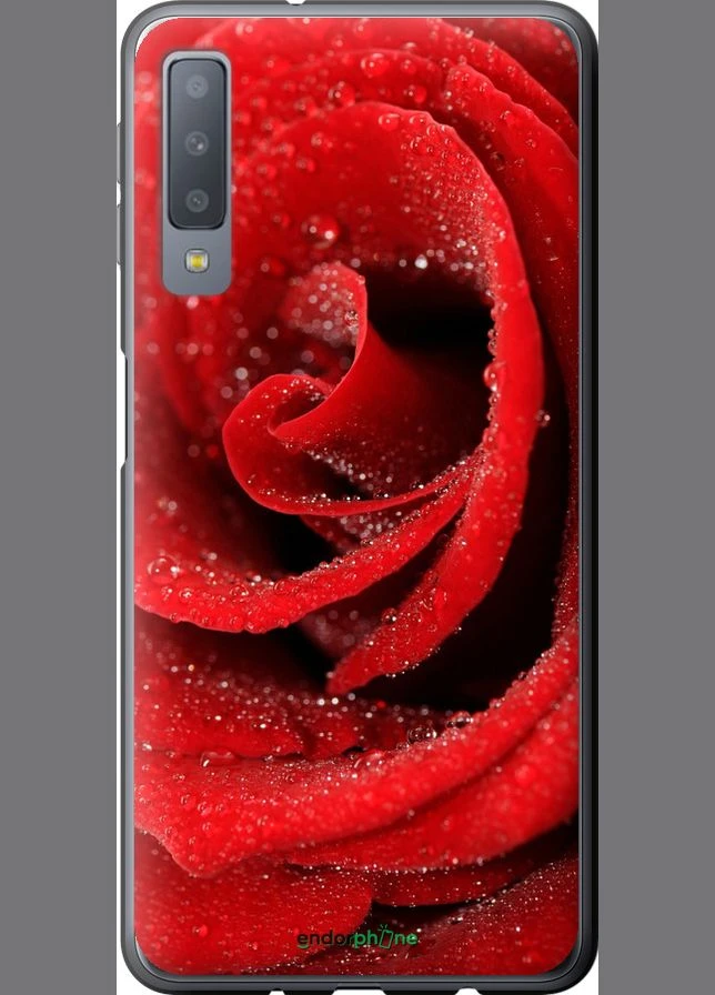 Чехол на Samsung Galaxy A7 (2018) A750F Красная роза "529u-1582-70447" Endorphone (363284610)