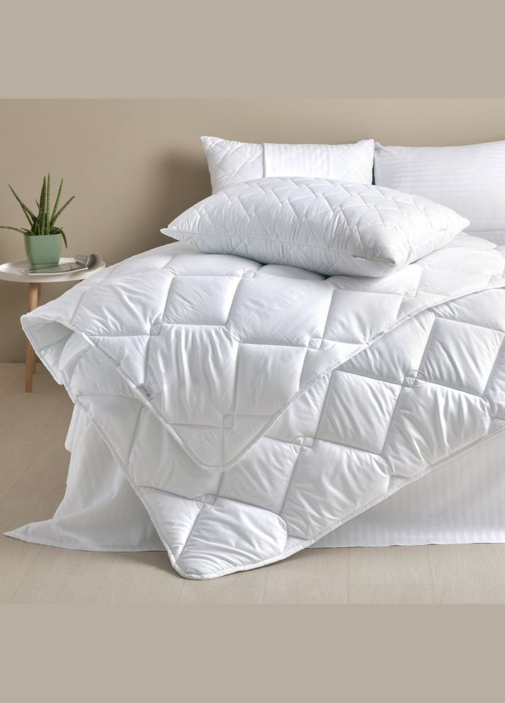 Ковдра зимова євро 200х220 см, антиалергенна біла тепла для готелів та дому IDEIA (342128494)