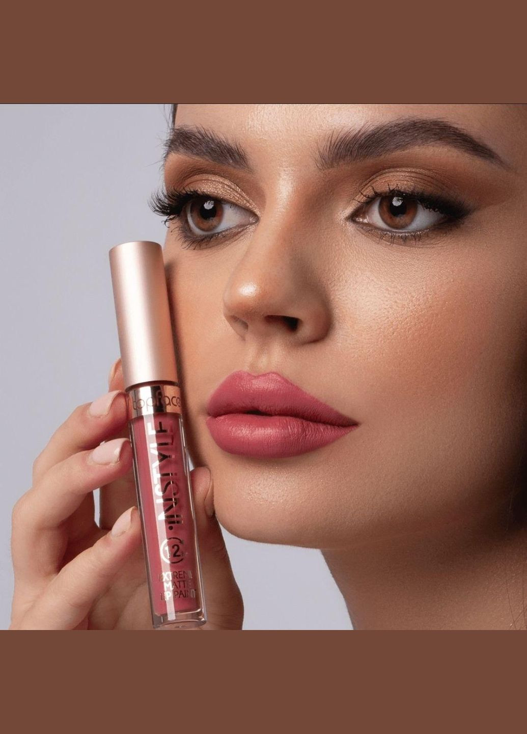 Жидкая помада для губ матовая 025 оттенок 3,5 мл TopFace (327878378)