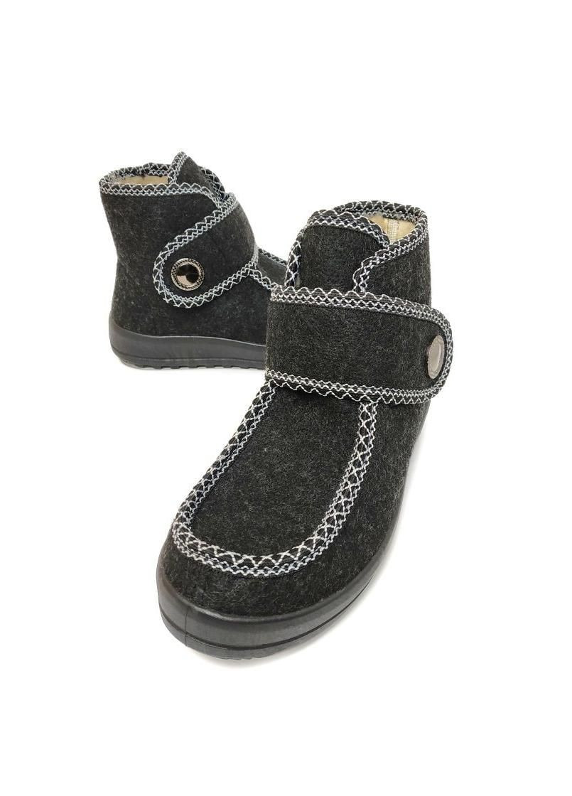 Бурки жіночі короткі чорні на липучці 4005-2 Dago (257108116)