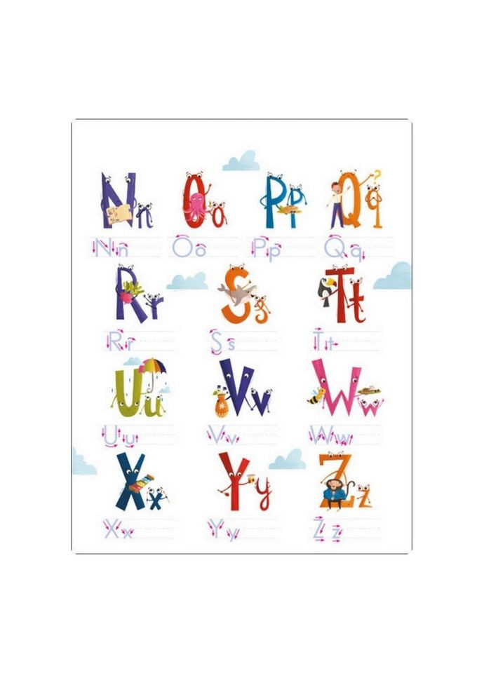 Навчальний зошит English for kids: My Funny ABC Sticker Book 20904 з наклейками Ranok Creative (363267065)