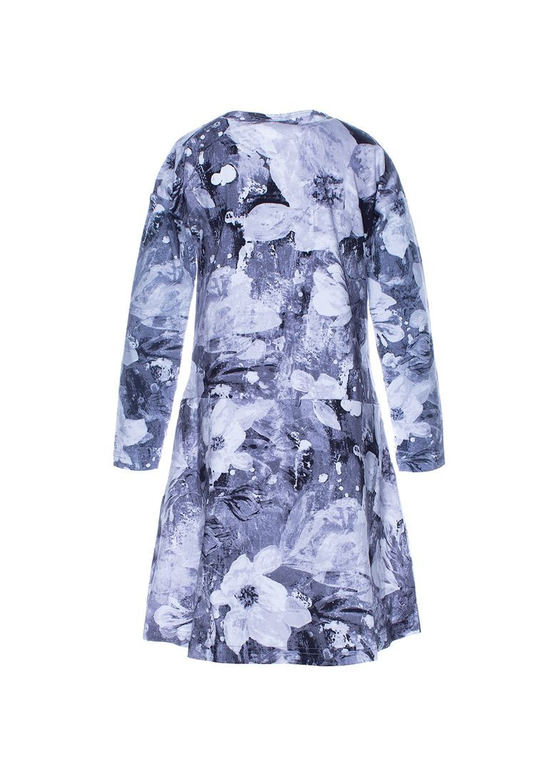 Светло-серое платье maia, р.146, светло-серый с принтом Huppa (352164725)