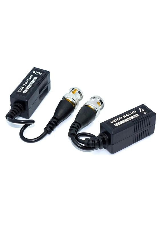 Передавач відео Video Balun BNC для CCTV камер відеоспостереження, 2шт No Brand (325701609)