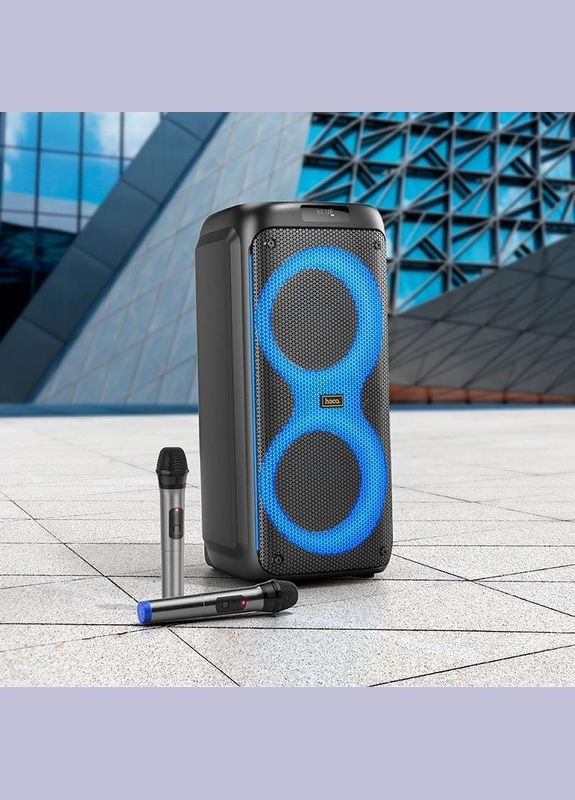Акустика бездротова — караоке колонка HA7 Leader wireless dualmic outdoor BT speaker Hoco (284120142)