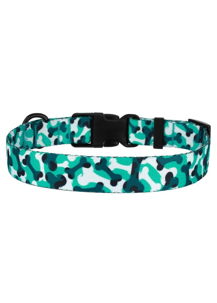 Нашийник для Собак Urban Кісточка Нейлоновий з Пластиковою Пряжкою Бірюзовий S BronzeDog - (323234583)