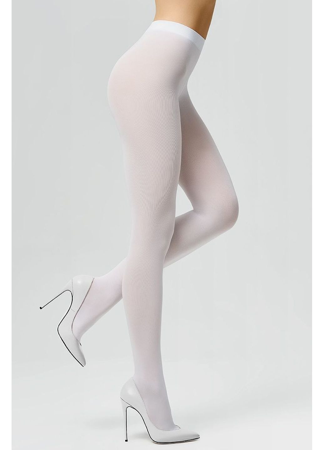 Колготки белые плотные непрозрачные из микрофибры Clio 70 Filodoro (349499457)