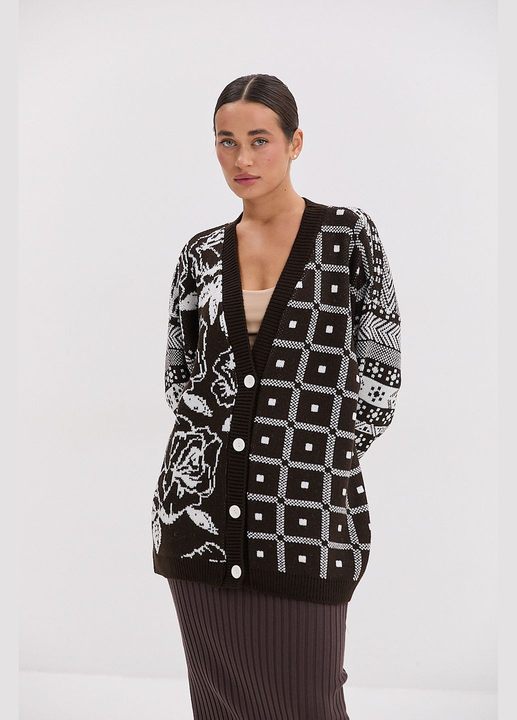 Коричневый кардиган Arjen