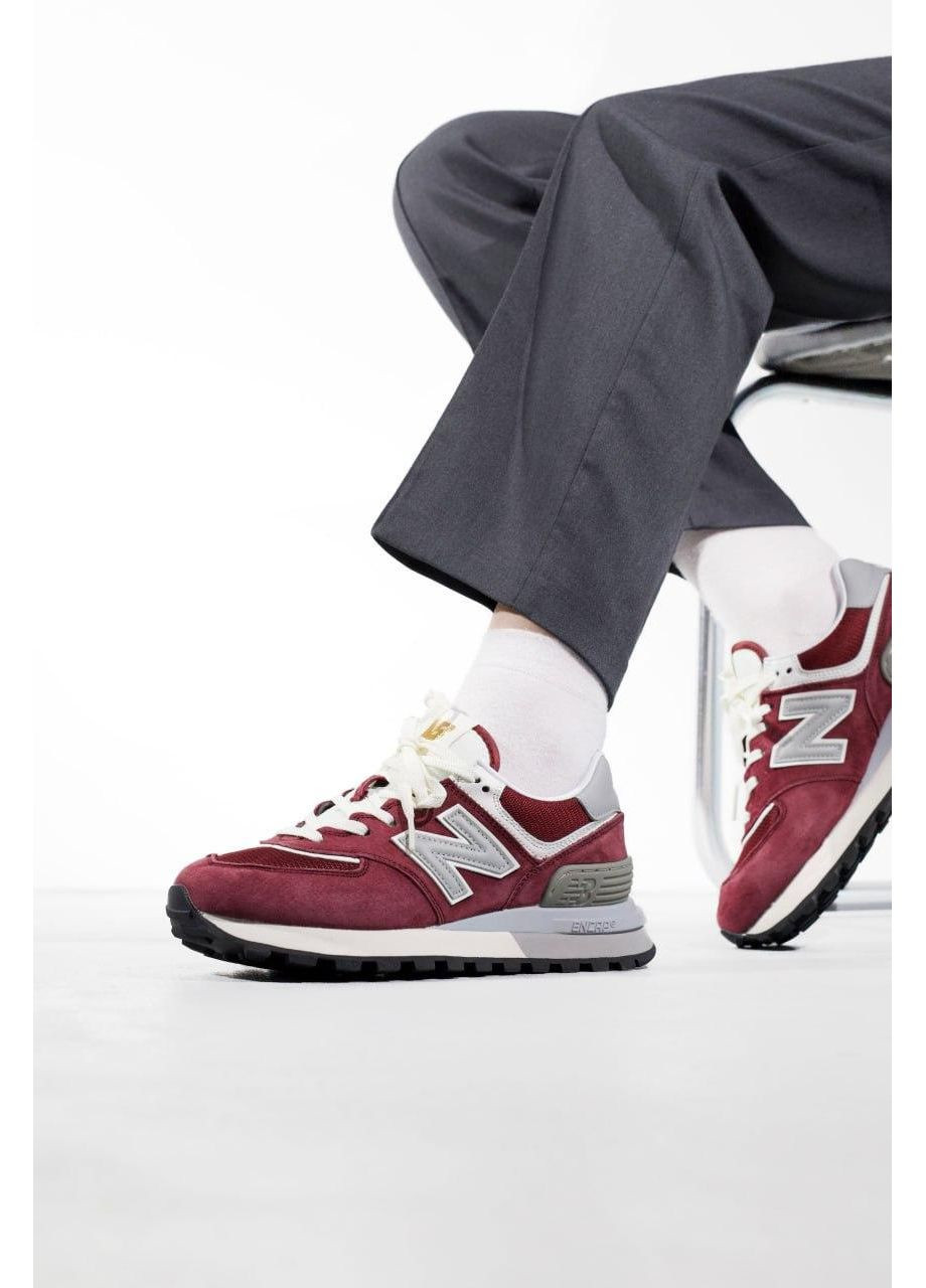 Бежевые демисезонные кроссовки мужские new balance 574 legacy bordo beige нью беланс 574 No Brand