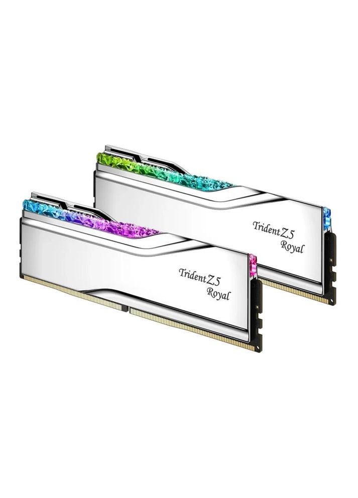 Память для настольных компьютеров 32 GB (2x16GB) DDR5 7200 MHz Trident Z5 Royal Silver G.SKILL (317275187)