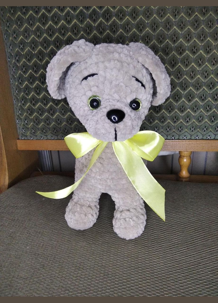 Вязаная игрушка маленькая собачка, ручная работа No Brand (304060109)