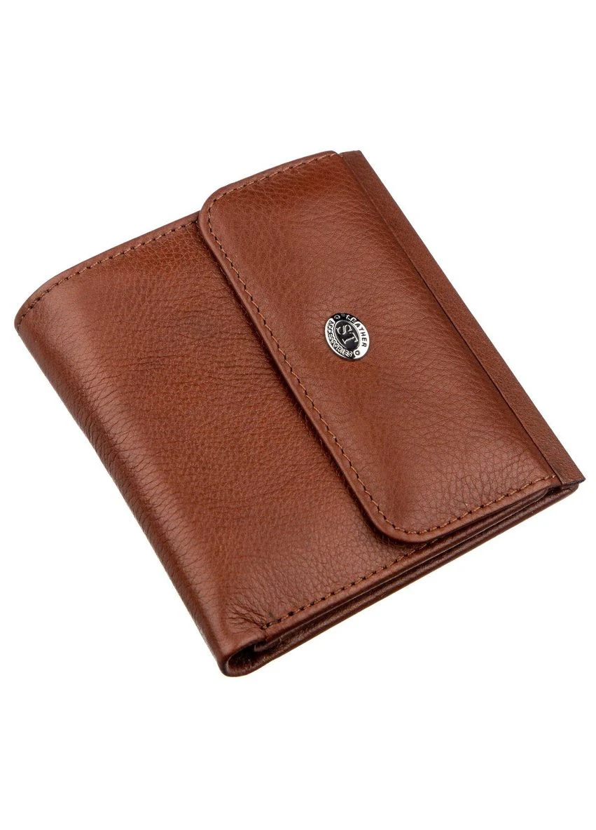 Женский портмоне с монетницей 18917 Коричневый. st leather (313861710)