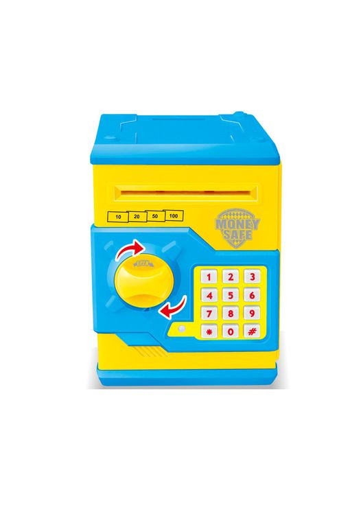Дитяча скарбничка /сейф MK 3916 з купюроприймачем Жовтий Maxland (366237029)