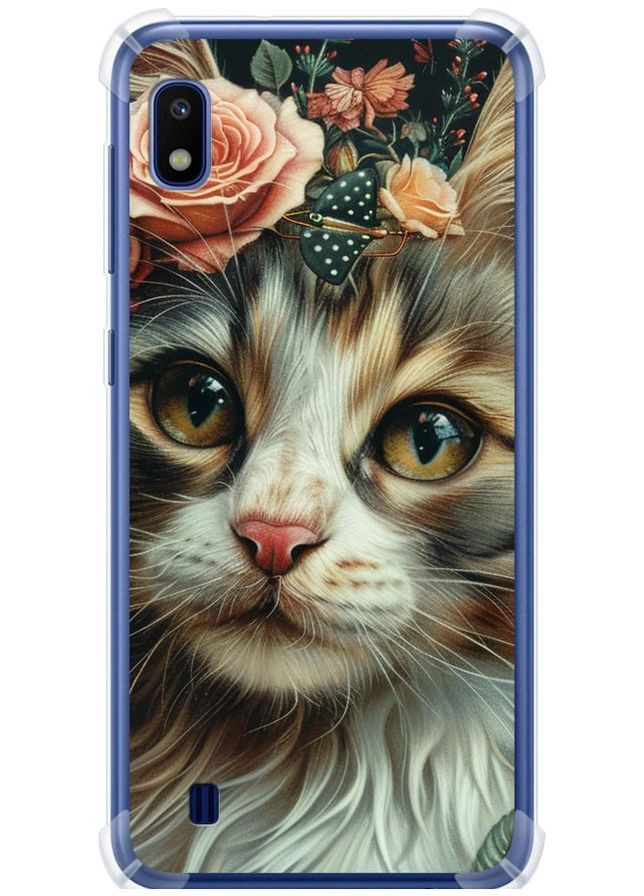 Силикон с усиленными углами чехол 'Cats and flowers' для Endorphone Samsung Galaxy A10 2019 A105F (287272233)