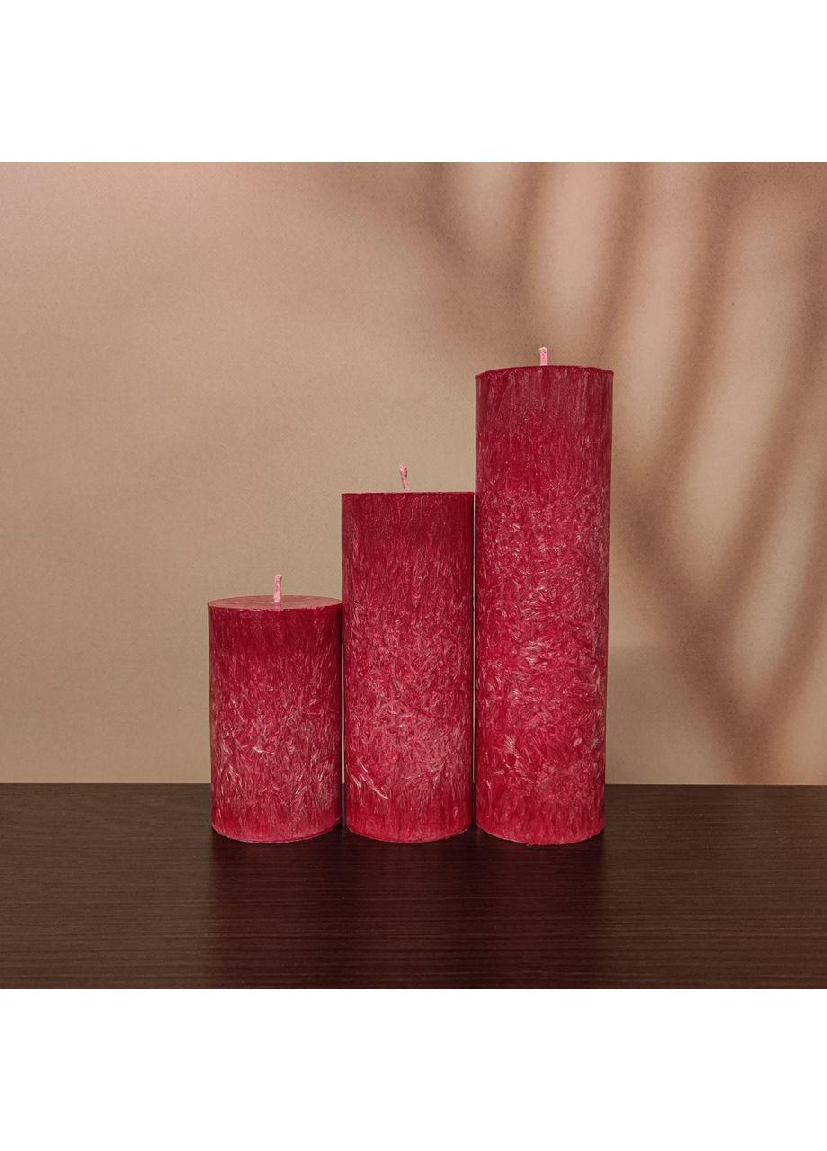 Червоні свічки з пальмового воску Liliya Flowers (366026755)