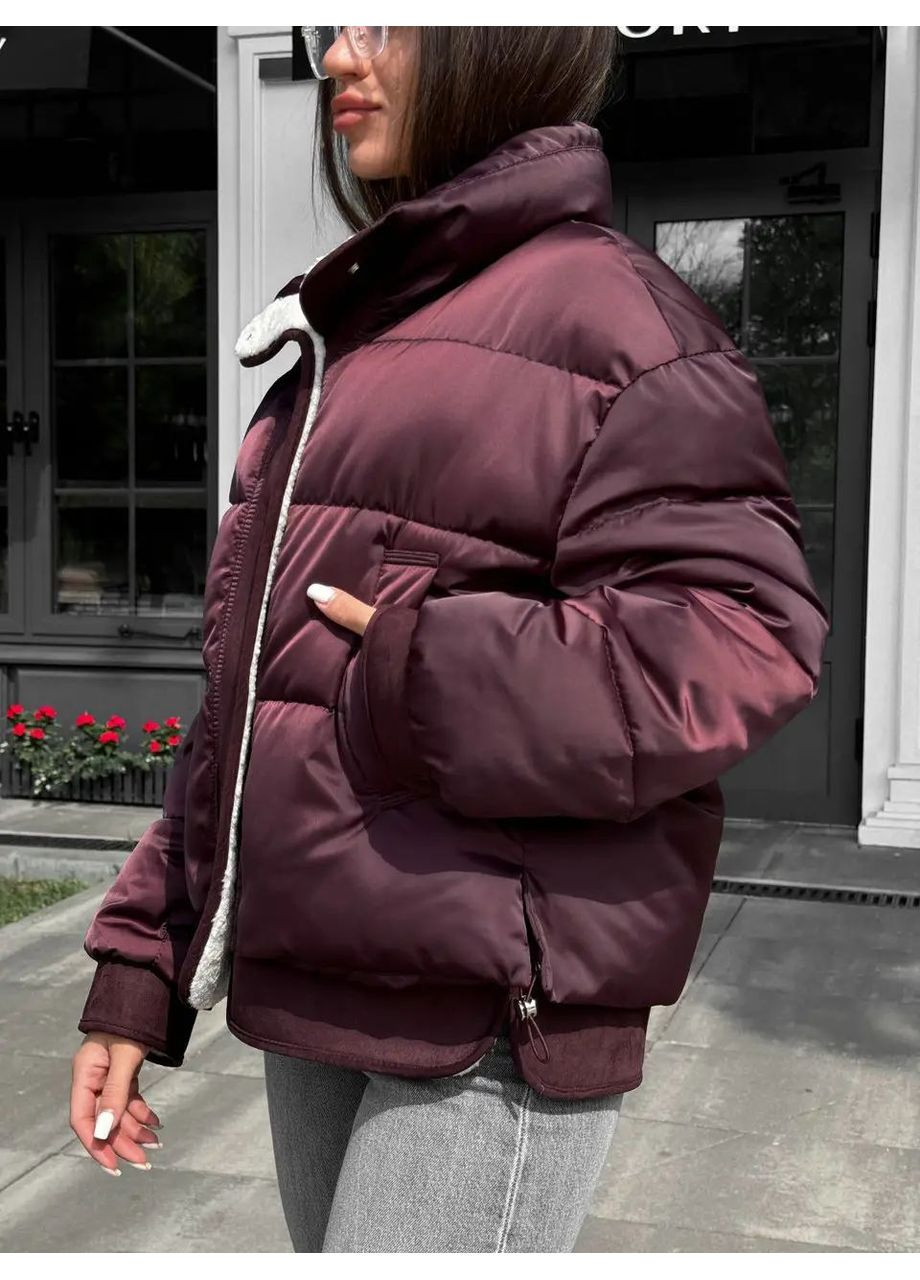 Бордова демісезонна жіноча куртка демісезонна SK