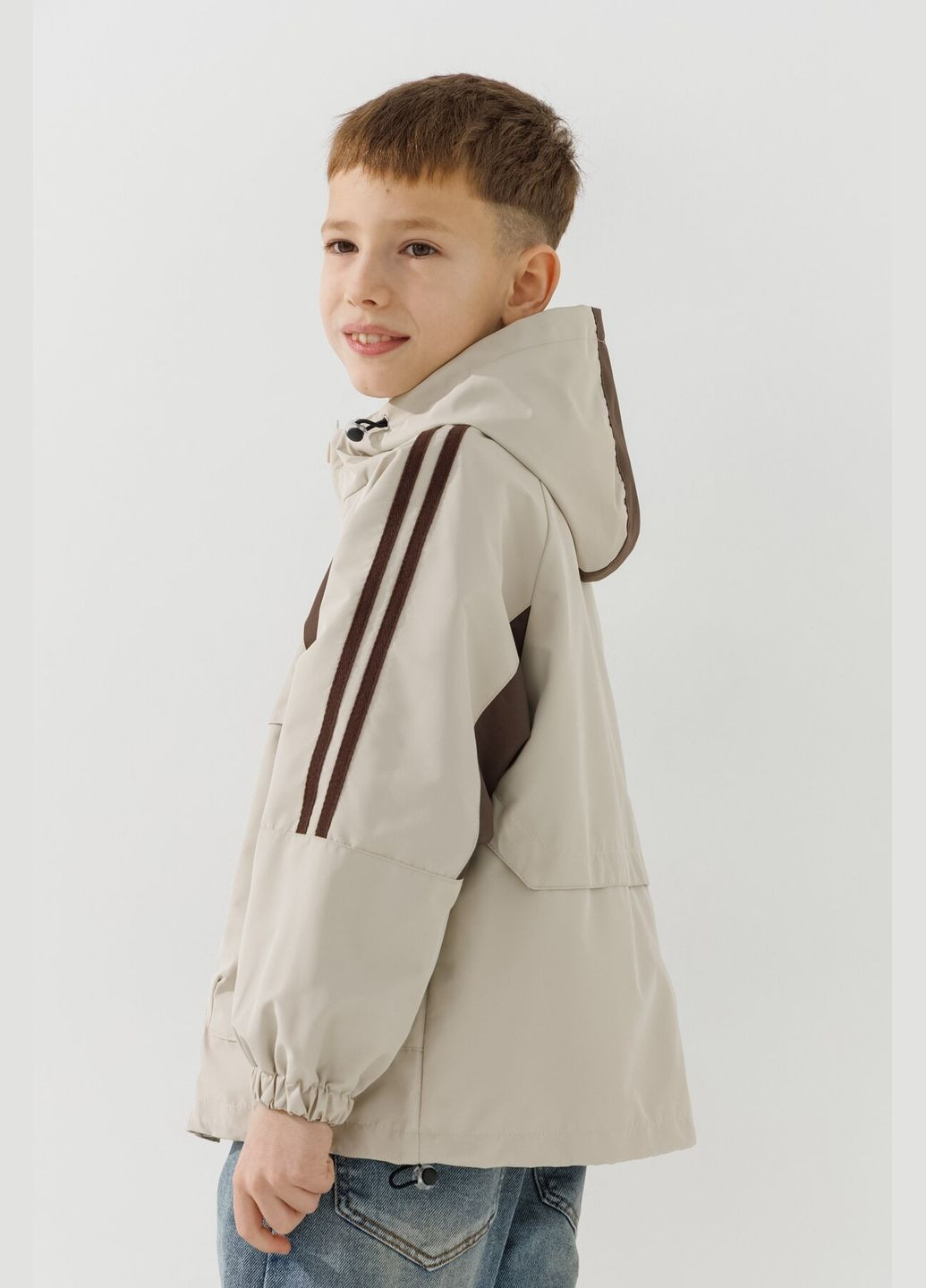 Бежева демісезонна вітровка Dinomin
