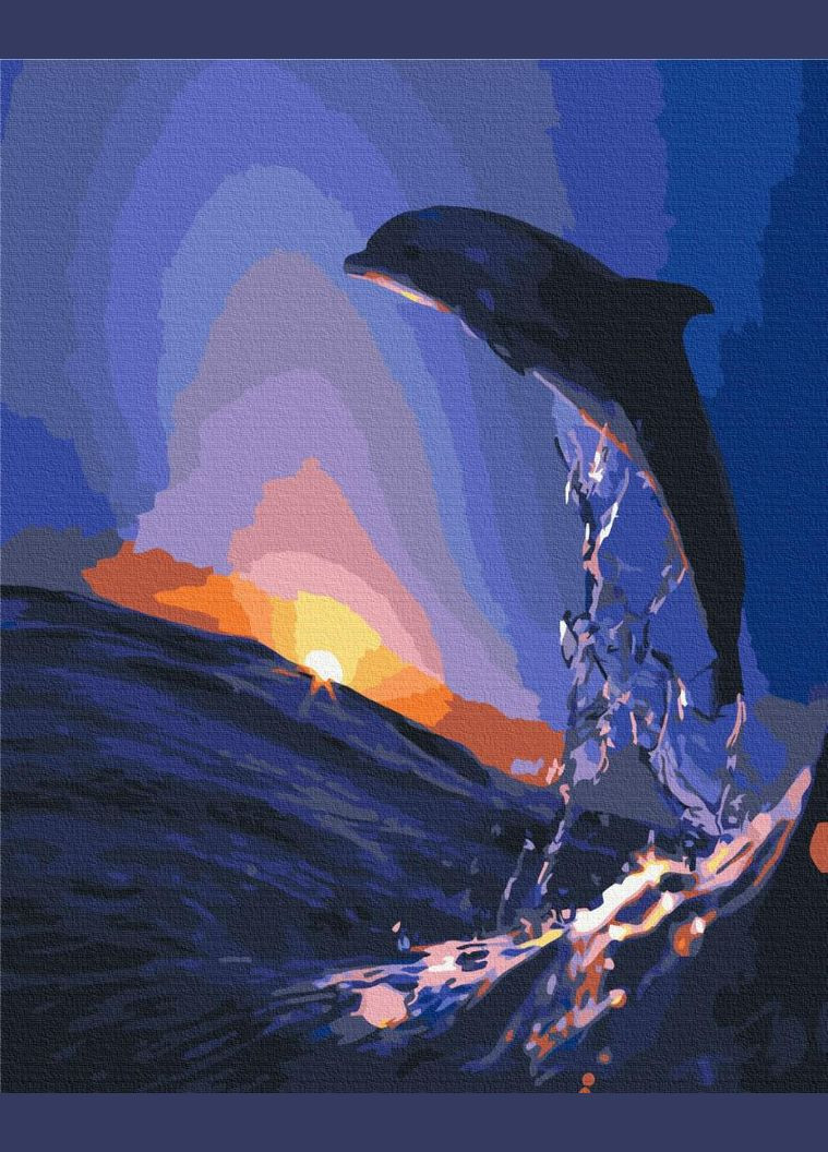 Закат дельфина No Brand (312549175)