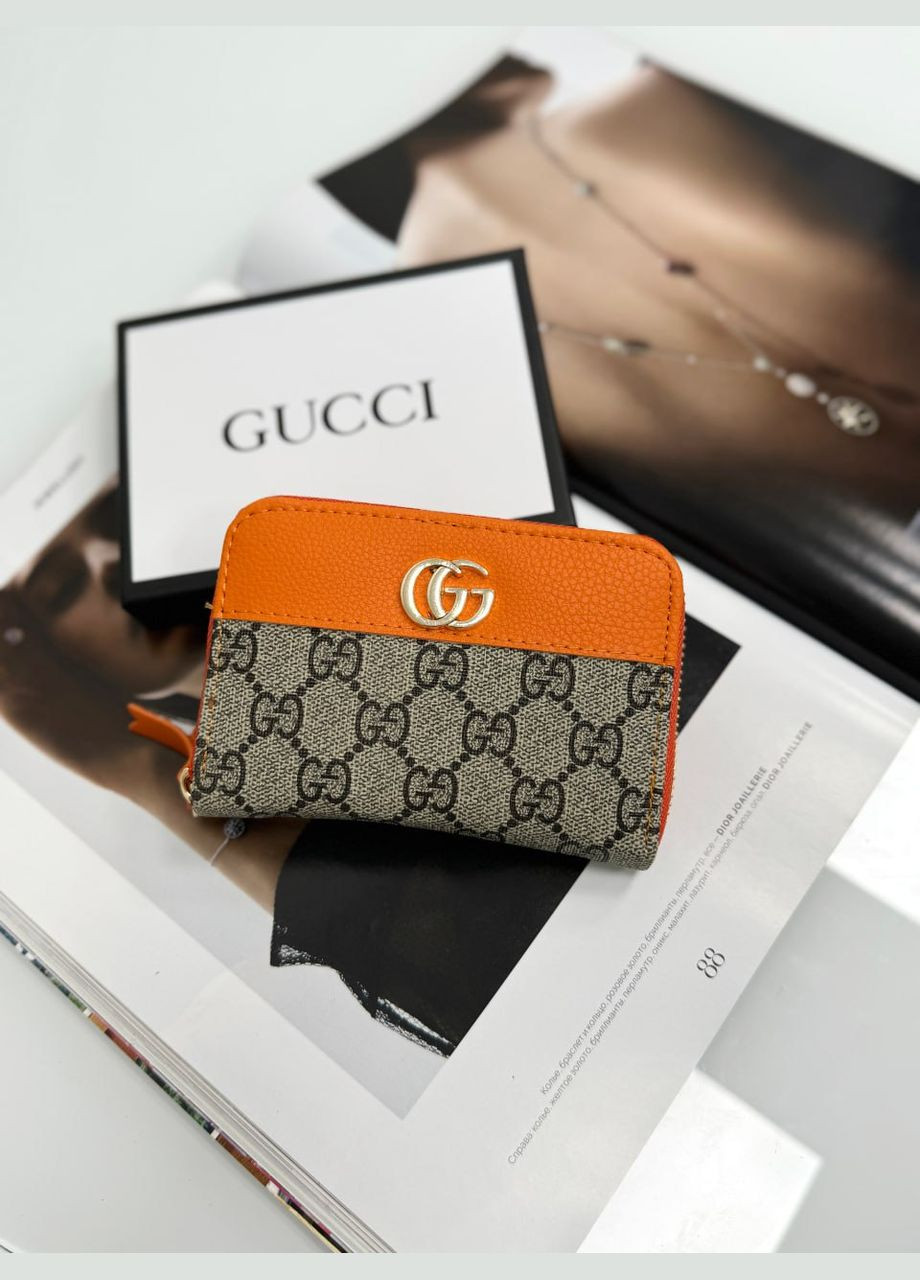 Гучі гаманець міні LUX помаранчевий No Brand (317627510)