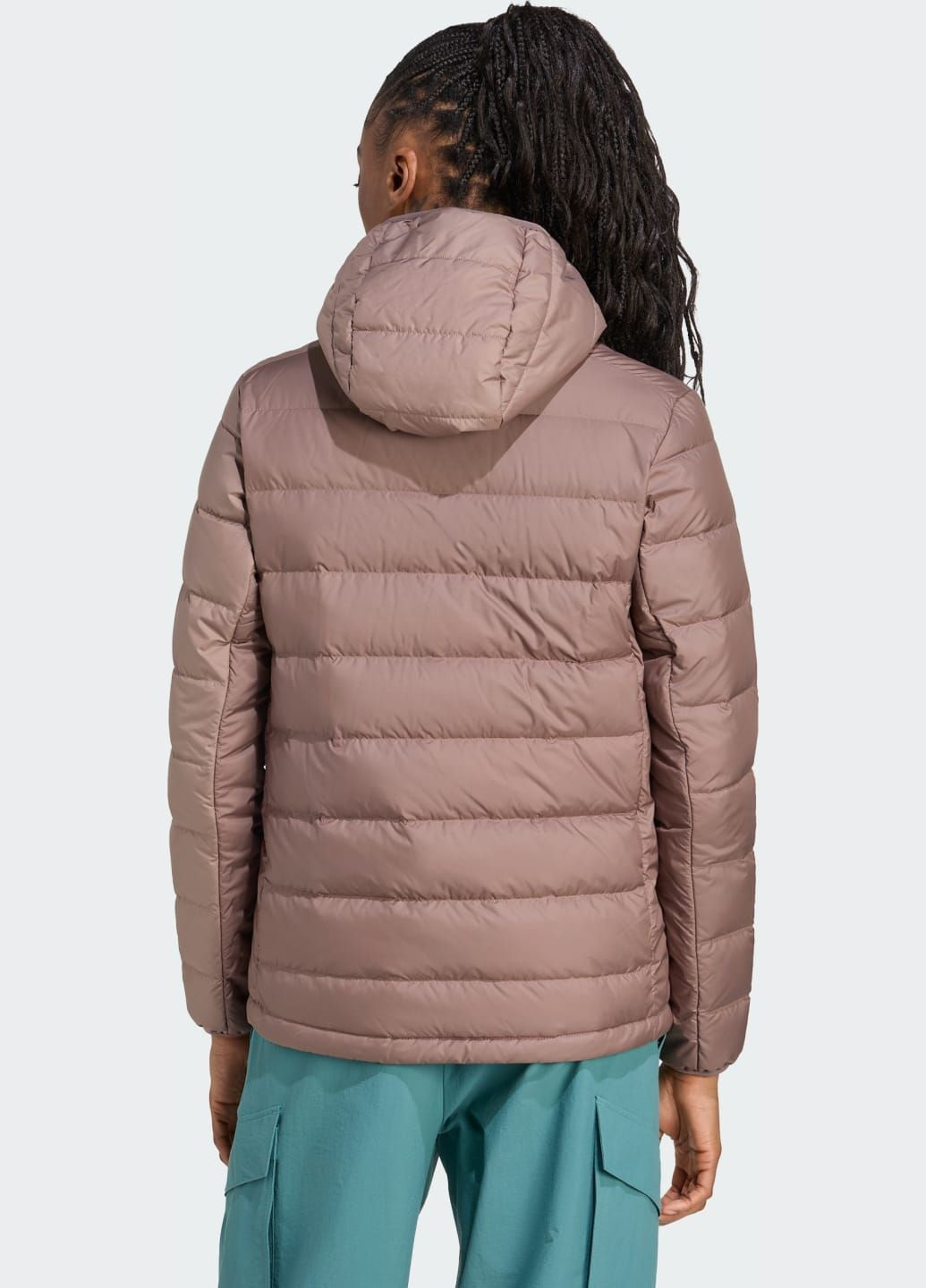 Коричнева демісезонна пуховик terrex multi light down climawarm adidas