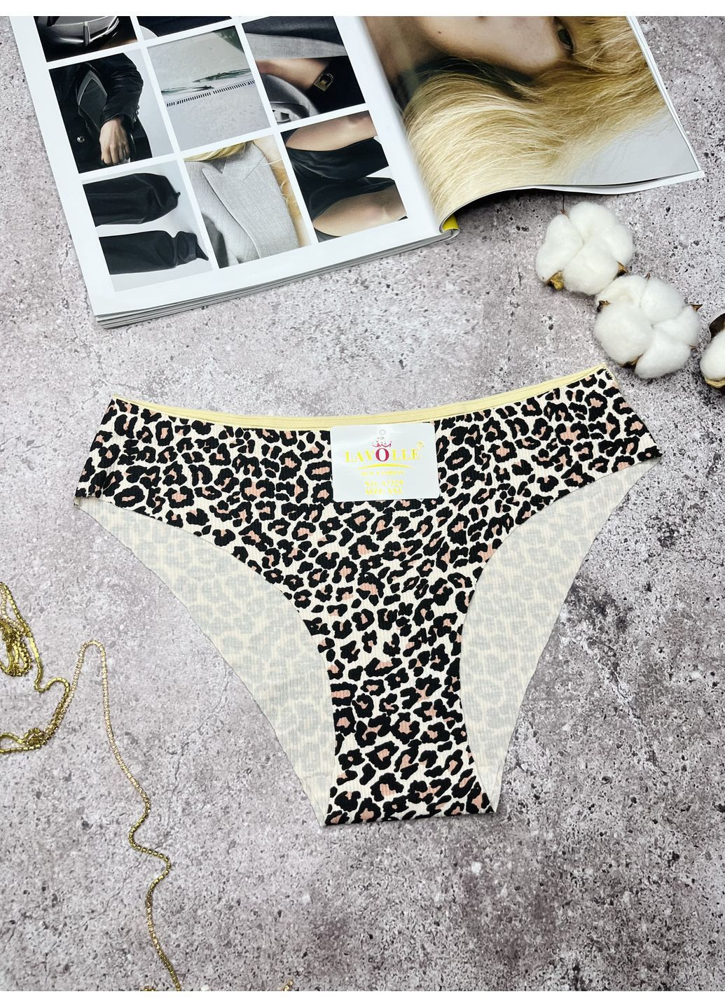 Трусики в рубчик набор 2 шт. Lavolle (362205825)